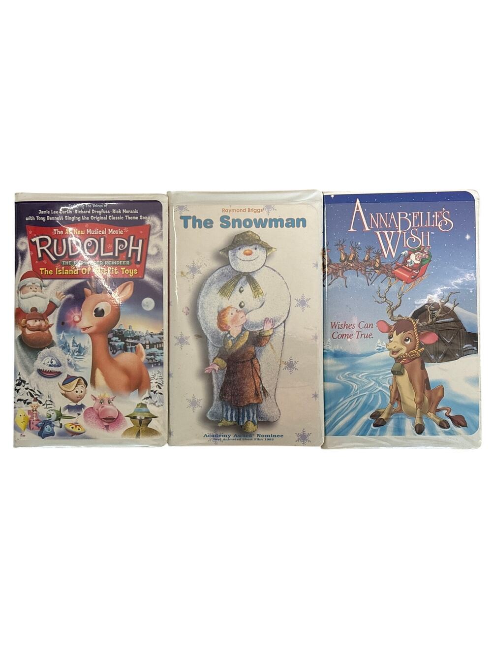 Vtg VHS bundle Rudolf & island of misfit toys The snowman Annabelle’s Wish lot